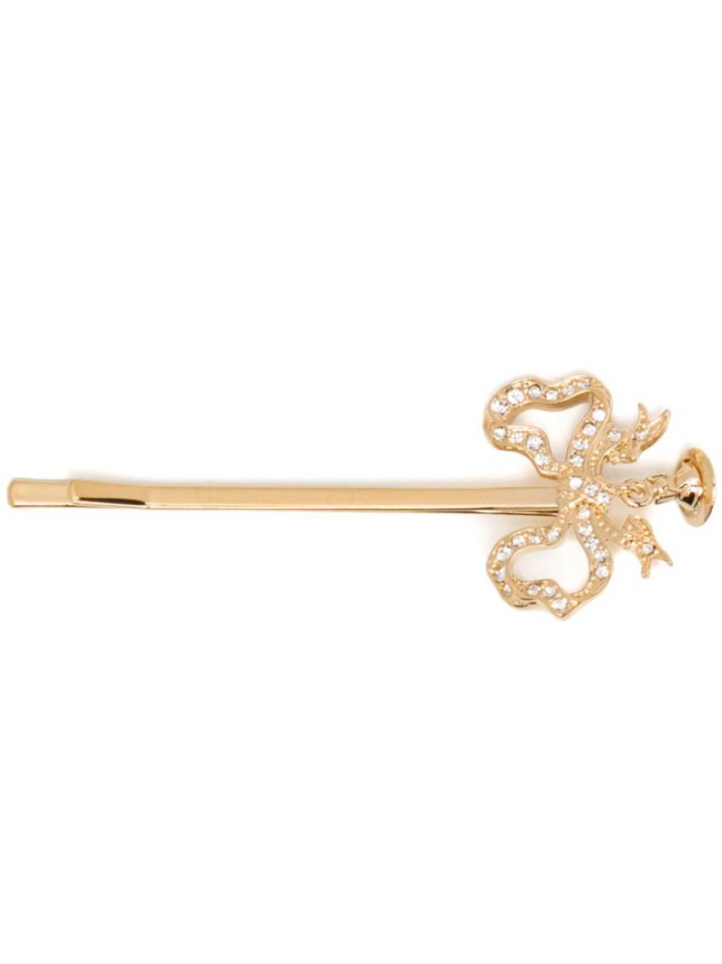 Vivienne Westwood Bow bobby pin - Gold von Vivienne Westwood