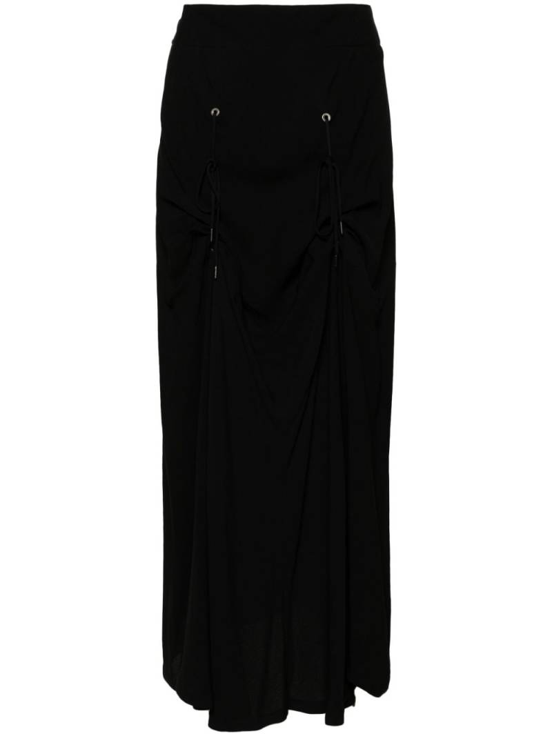 Vivienne Westwood CJ draped midi skirt - Black von Vivienne Westwood