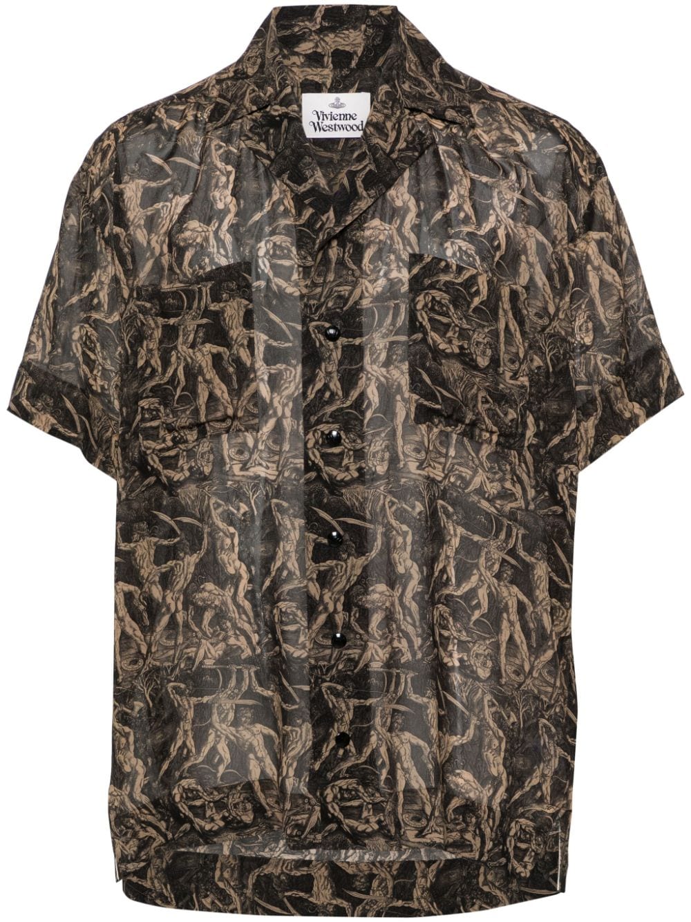 Vivienne Westwood Camp semi-sheer shirt - Green von Vivienne Westwood