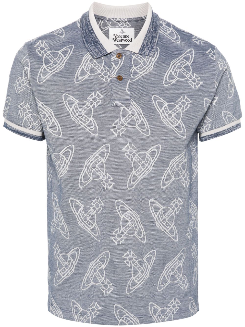 Vivienne Westwood Classic cotton polo shirt - Blue von Vivienne Westwood