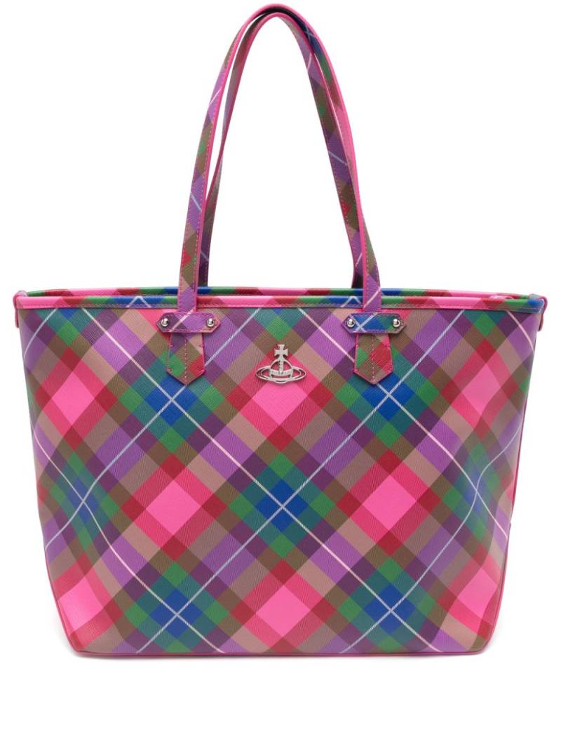 Vivienne Westwood Colette Tartan Tote bag - Pink von Vivienne Westwood