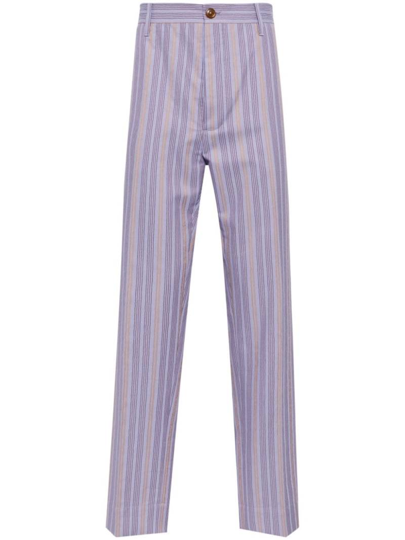 Vivienne Westwood Cruise striped trousers - Purple von Vivienne Westwood