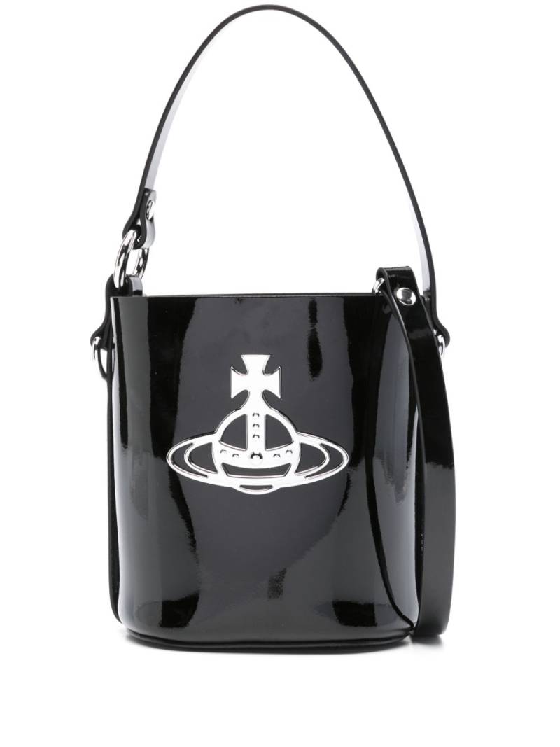 Vivienne Westwood Daisy leather bucket bag - Black von Vivienne Westwood