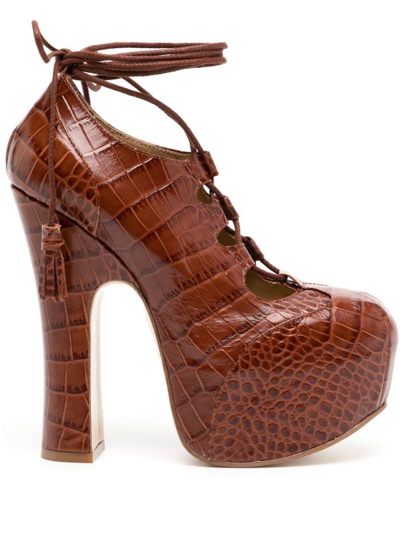 Vivienne Westwood Elevated Ghillie Platform 145mm pumps - Brown von Vivienne Westwood