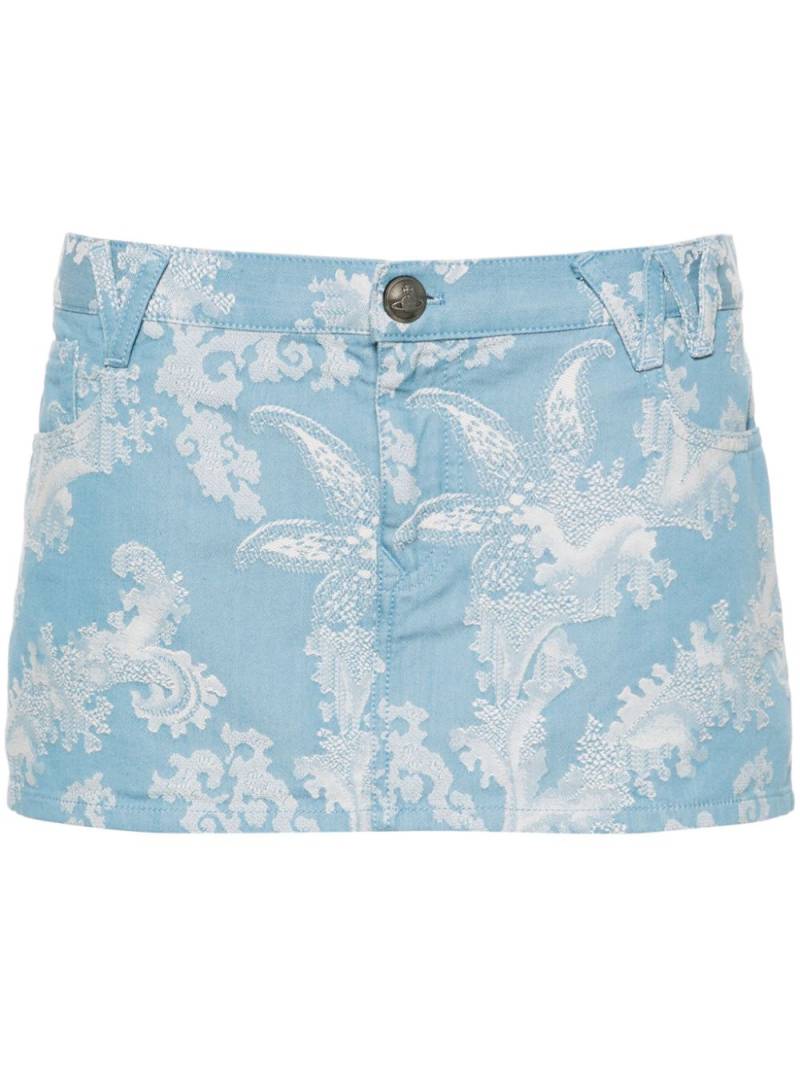 Vivienne Westwood Foam patterned-jacquard miniskirt - Blue von Vivienne Westwood