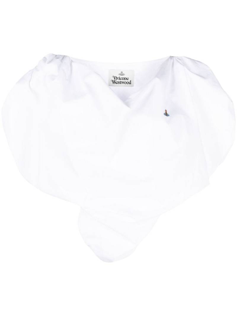 Vivienne Westwood Heart asymmetric top - White von Vivienne Westwood