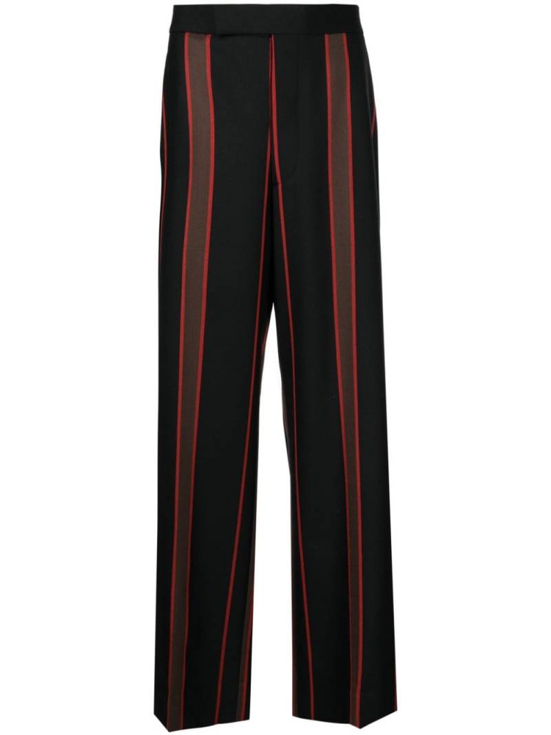 Vivienne Westwood Humphrey striped jacquard trousers - Black von Vivienne Westwood