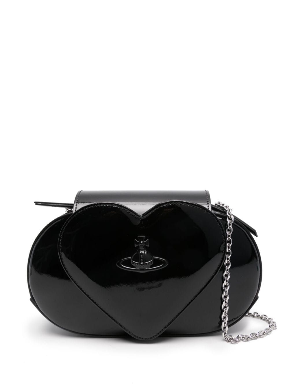 Vivienne Westwood Jonny Heart Flap cross body bag - Black von Vivienne Westwood