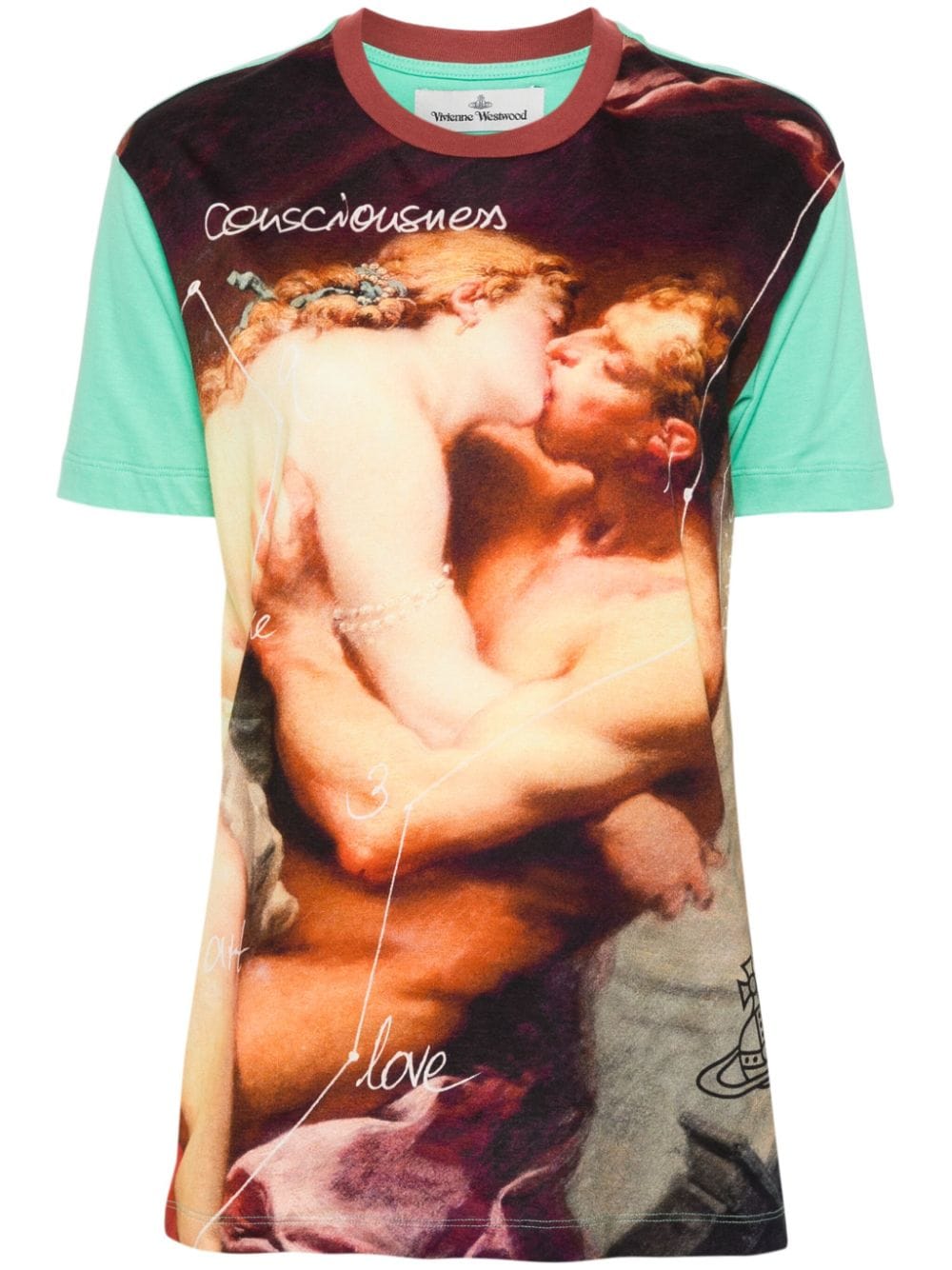 Vivienne Westwood Kiss Classic cotton T-shirt - Green von Vivienne Westwood