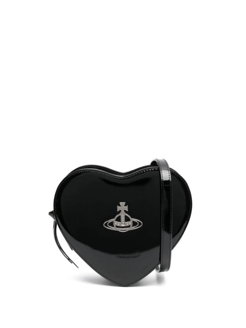 Vivienne Westwood Louise Heart cross body bag - Black von Vivienne Westwood