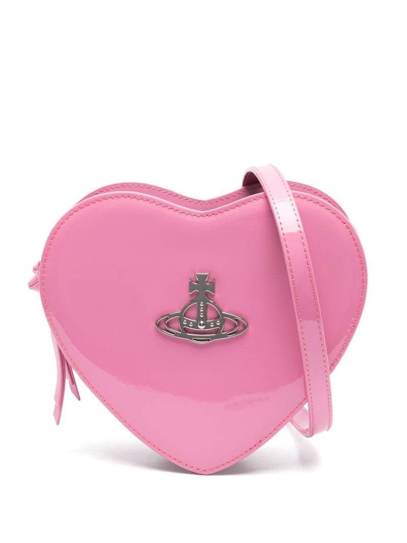 Vivienne Westwood Louise Heart cross body bag - Pink von Vivienne Westwood