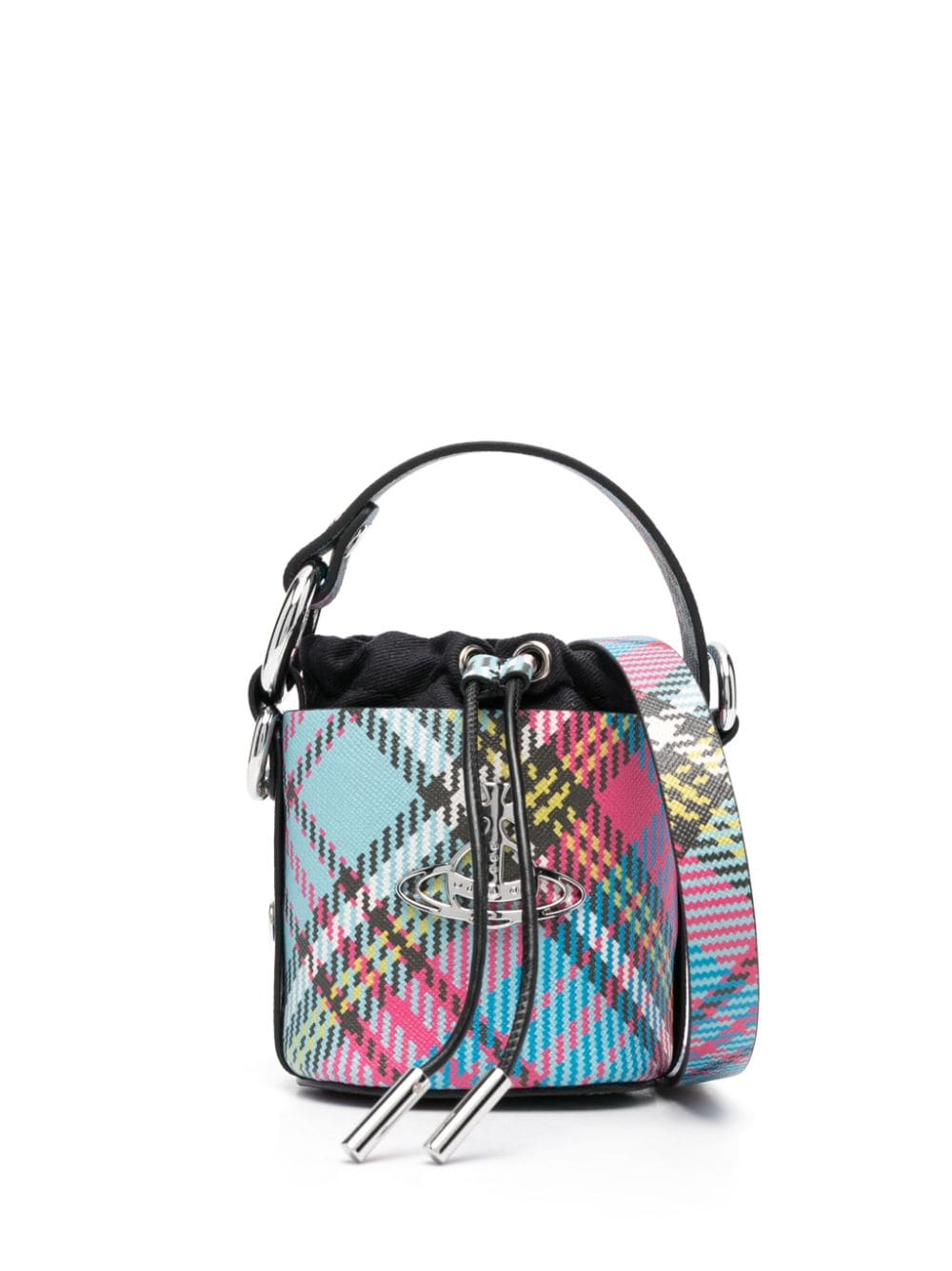 Vivienne Westwood Macandy tartan-print mini bag - Blue von Vivienne Westwood