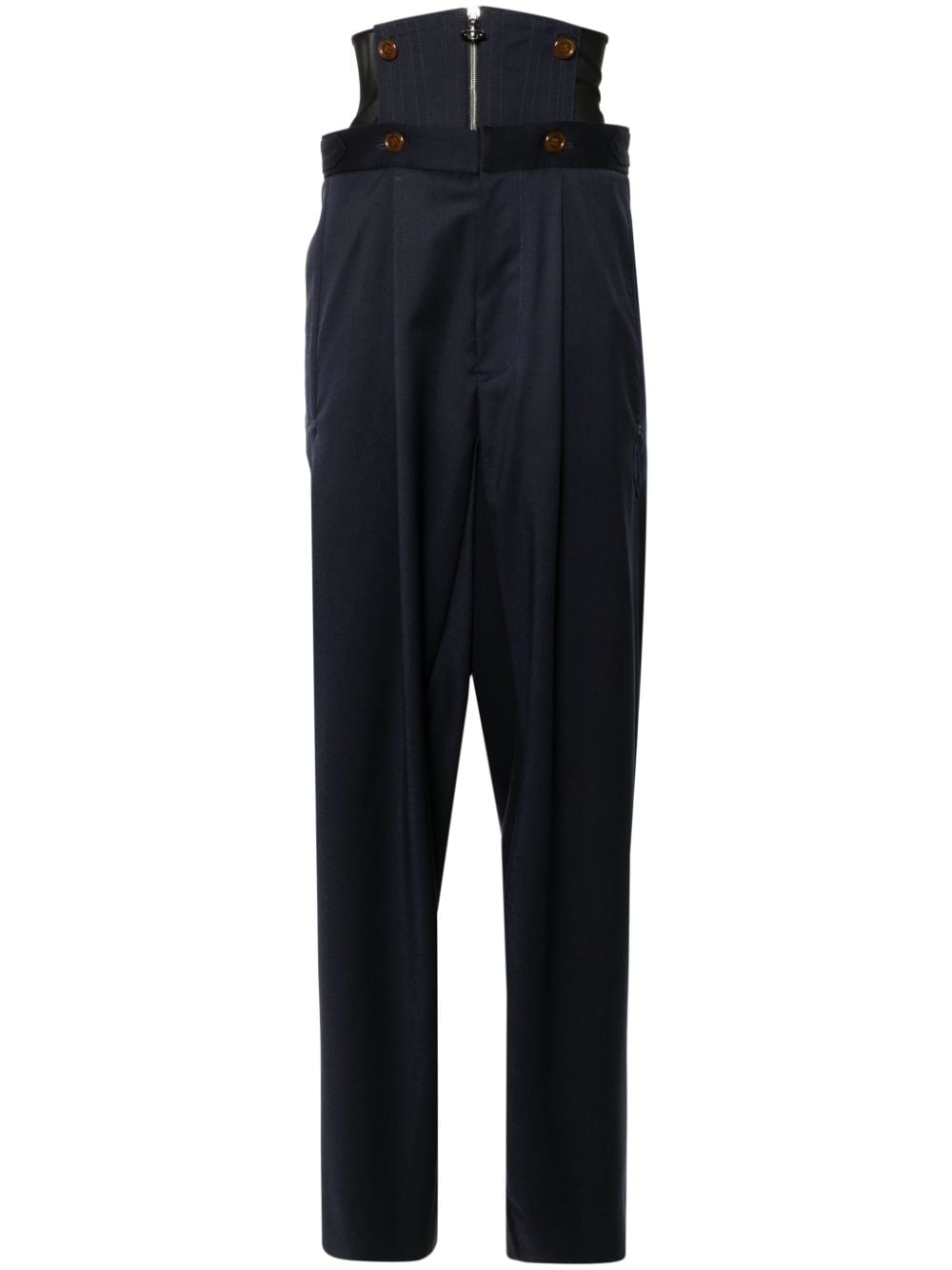 Vivienne Westwood Macca corset trousers - Blue von Vivienne Westwood