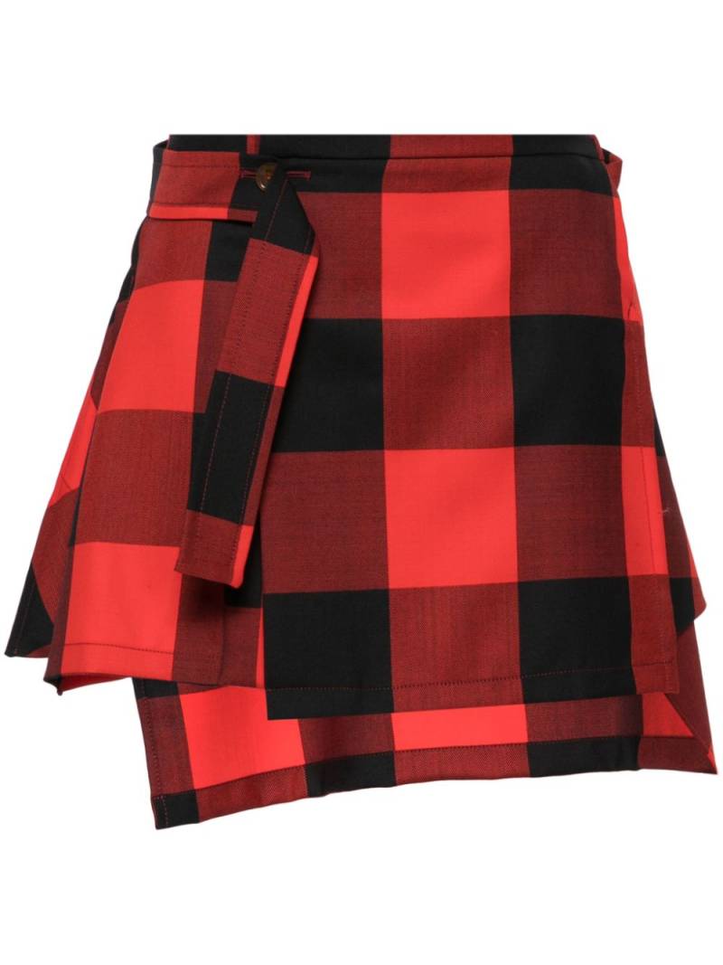 Vivienne Westwood Meghan checked kilt skirt - Red von Vivienne Westwood