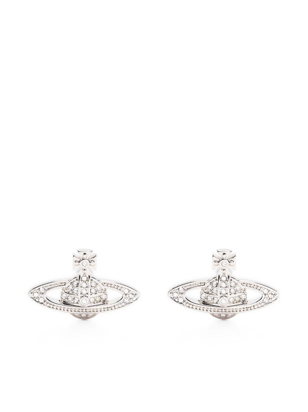 Vivienne Westwood Mini Bas Relief earrings - Silver von Vivienne Westwood