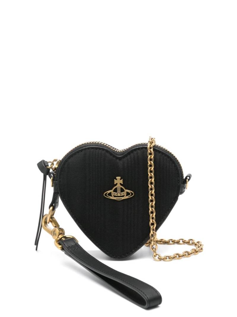 Vivienne Westwood Moire Heart mini bag - Black von Vivienne Westwood