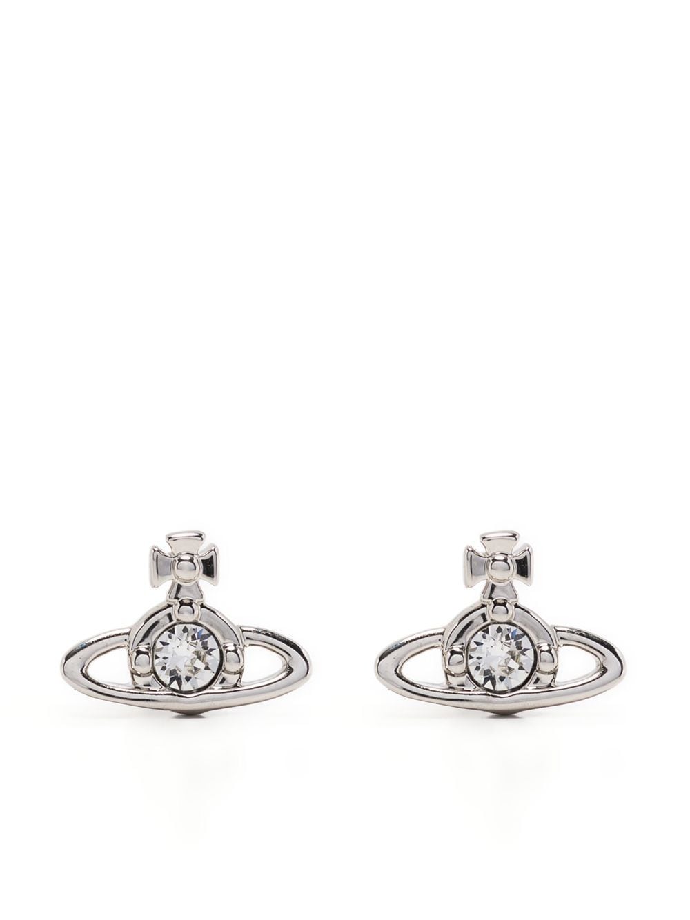 Vivienne Westwood Nano Solitaire stud earrings - Silver von Vivienne Westwood