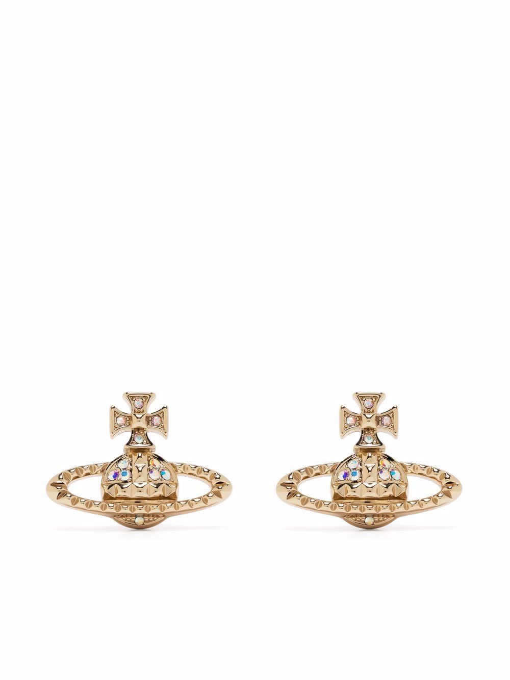 Vivienne Westwood Orb crystal-embellished earrings - Gold von Vivienne Westwood