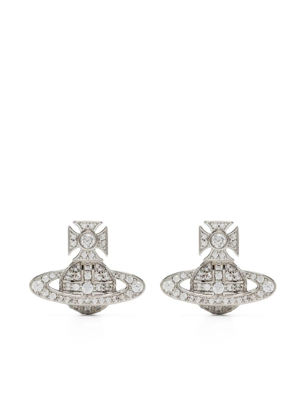 Vivienne Westwood Orb crystal-embellished stud earrings - Silver von Vivienne Westwood