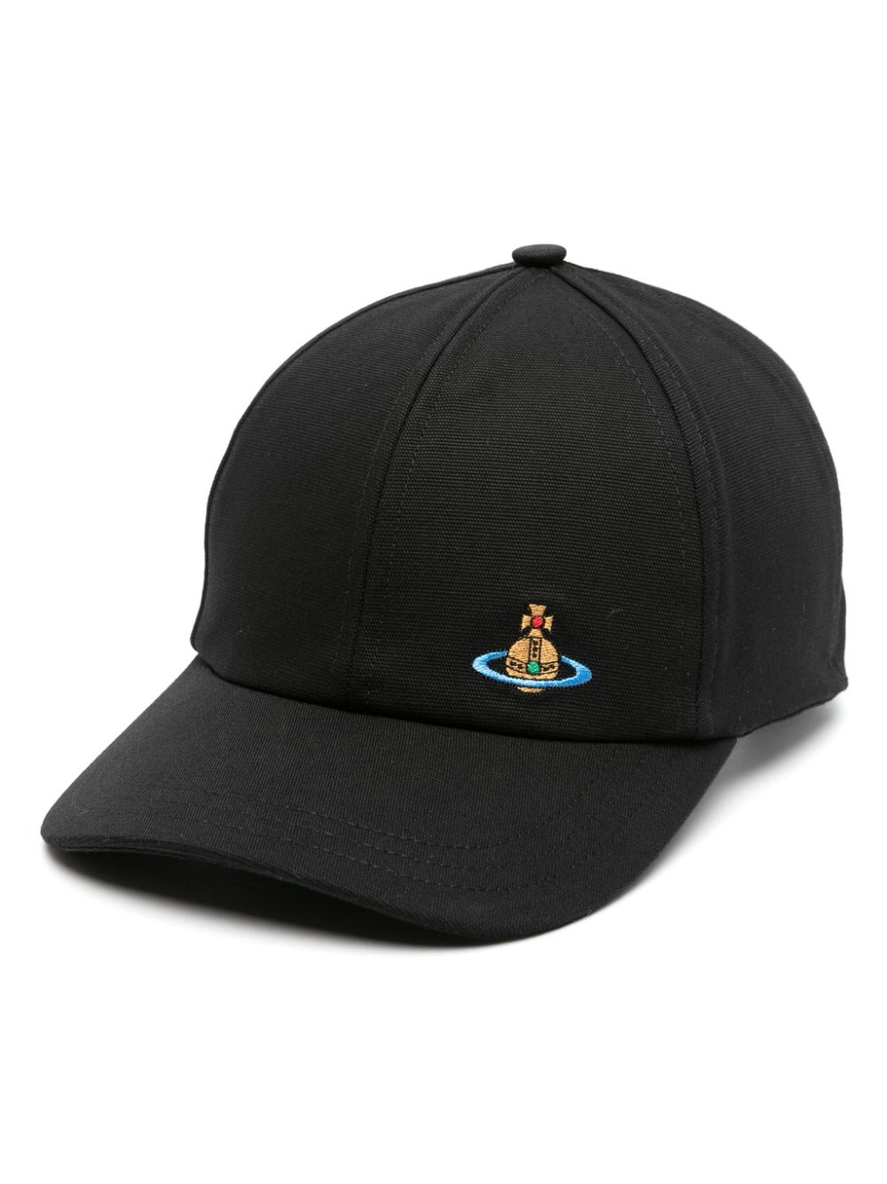 Vivienne Westwood Orb-embroidered baseball cap - Black von Vivienne Westwood