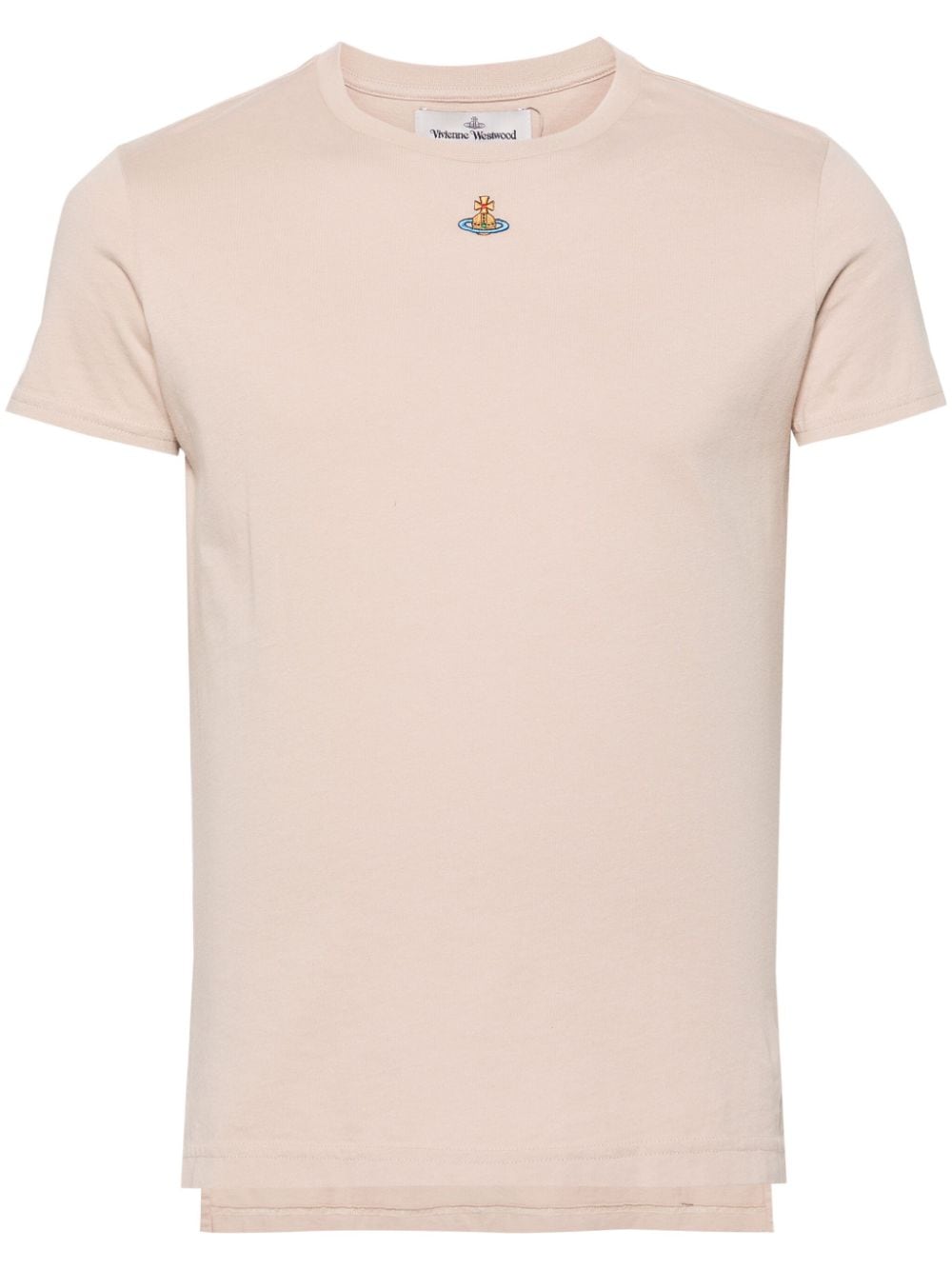 Vivienne Westwood Orb-embroidered cotton T-shirt - Neutrals von Vivienne Westwood