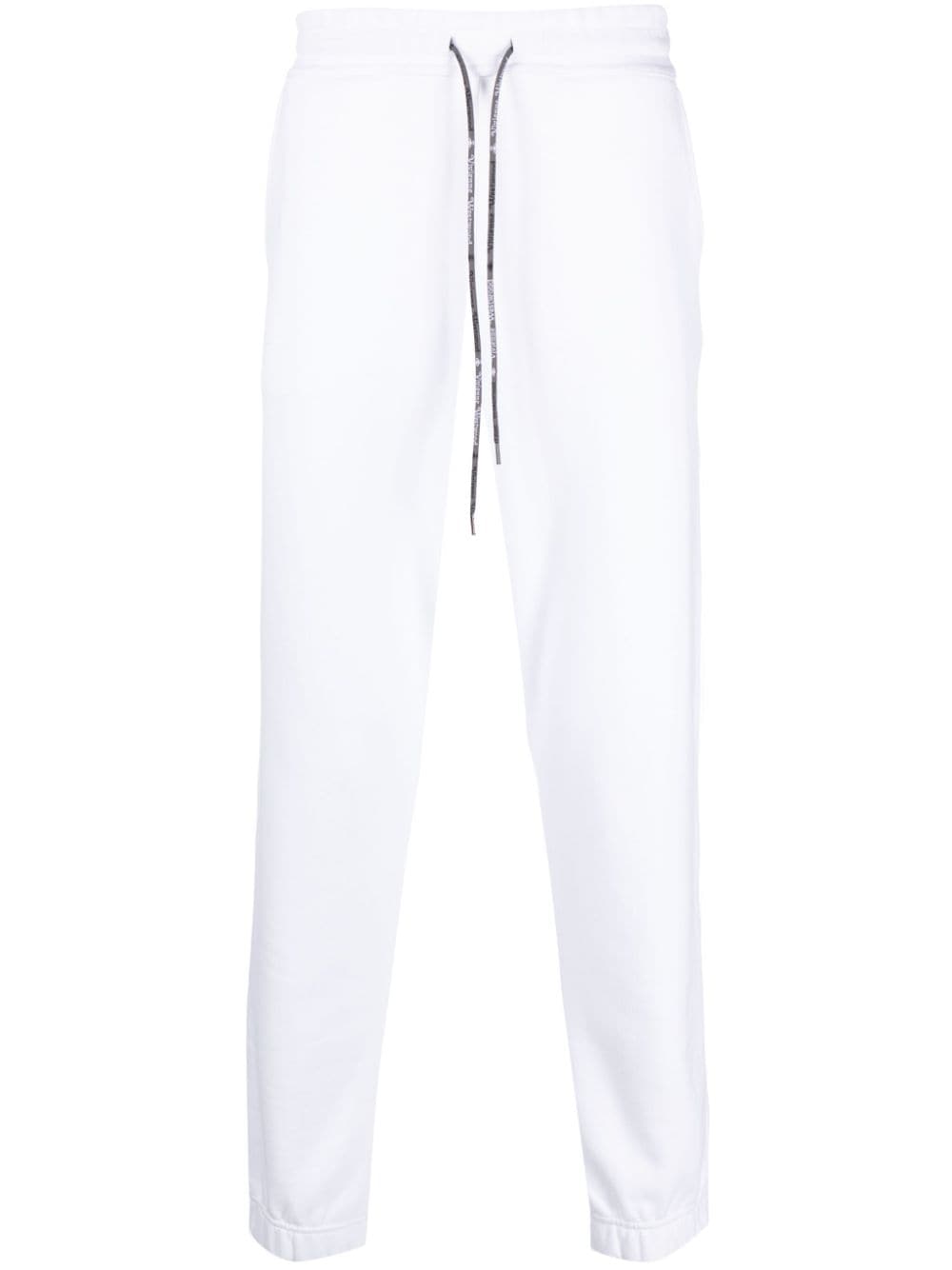 Vivienne Westwood Orb-embroidered cotton track pants - White von Vivienne Westwood