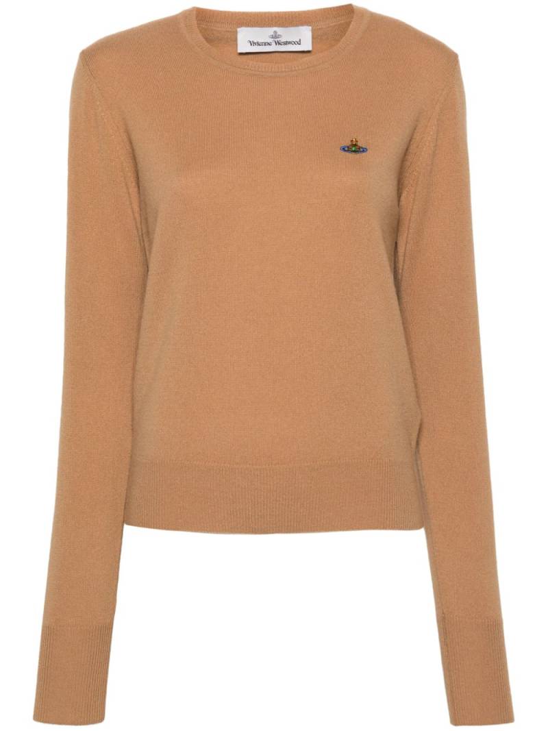 Vivienne Westwood Orb-embroidered jumper - Neutrals von Vivienne Westwood