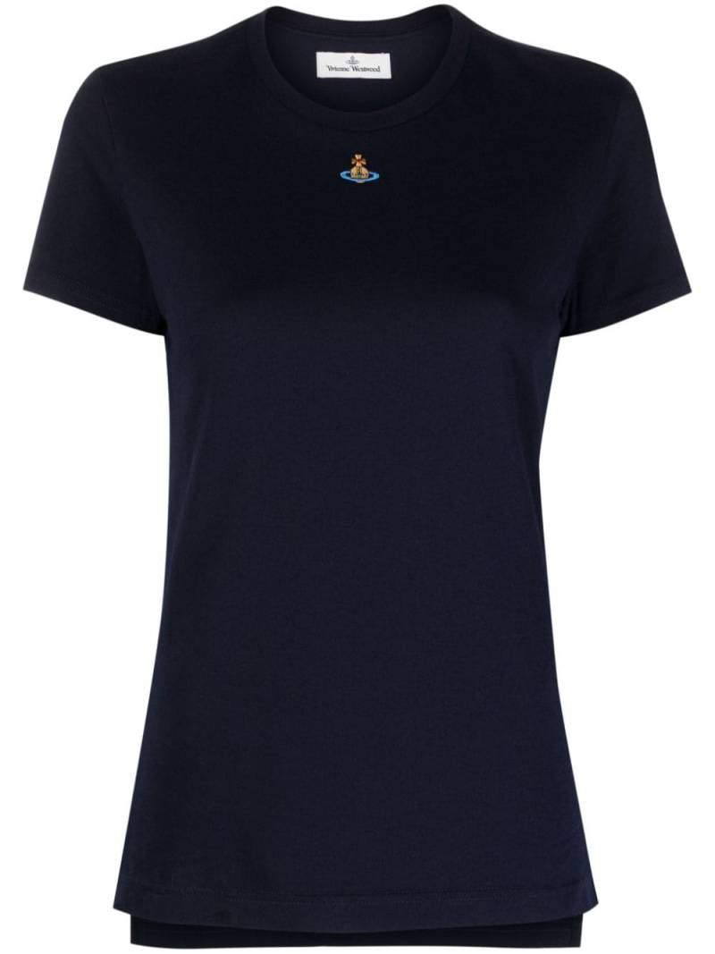 Vivienne Westwood Orb-embroidered short-sleeve T-shirt - Blue von Vivienne Westwood