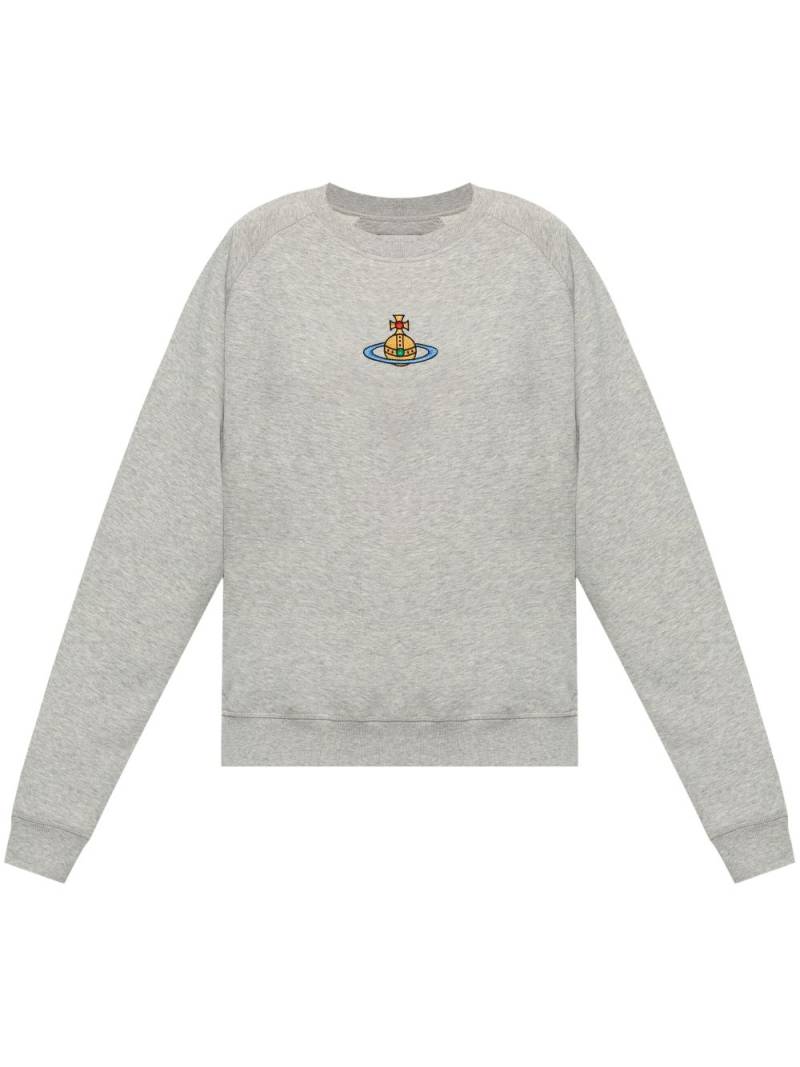 Vivienne Westwood Orb-embroidered sweater - Grey von Vivienne Westwood