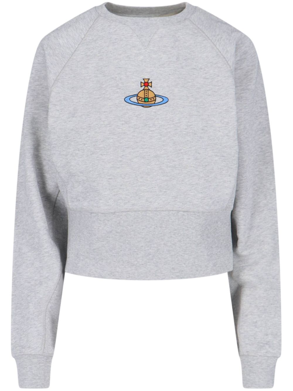 Vivienne Westwood Orb-embroidered sweatshirt - Grey von Vivienne Westwood