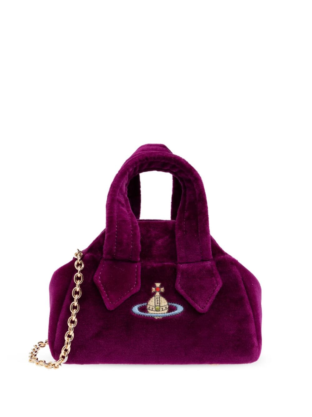 Vivienne Westwood Orb-embroidered tote bag - Purple von Vivienne Westwood