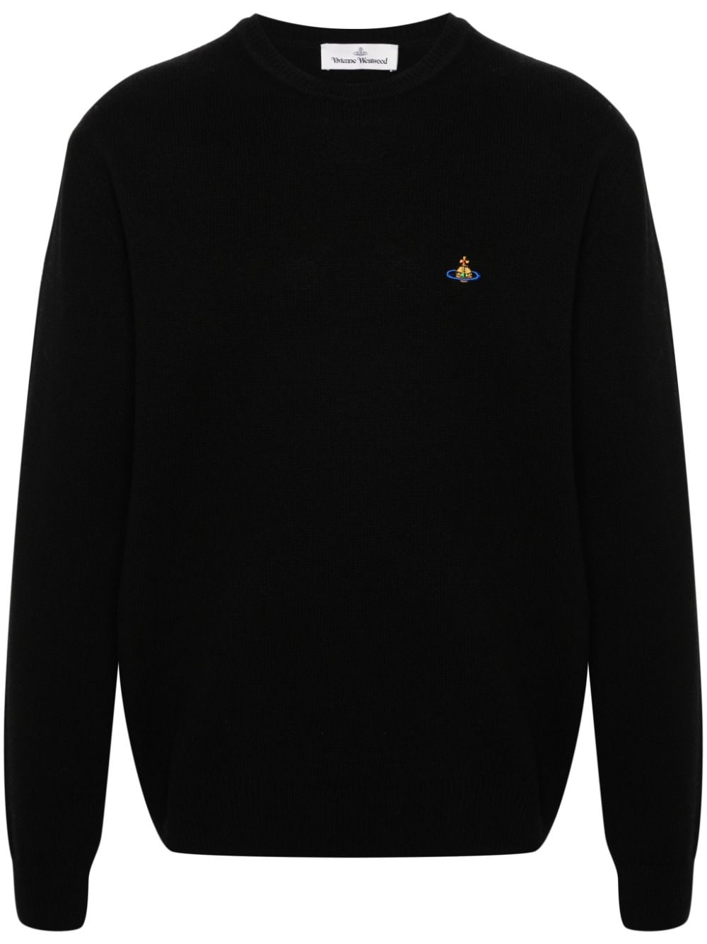 Vivienne Westwood Orb-embroidery knit jumper - Black von Vivienne Westwood