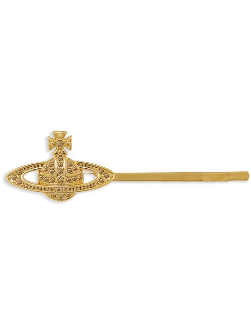 Vivienne Westwood Orb hair clip - Gold von Vivienne Westwood