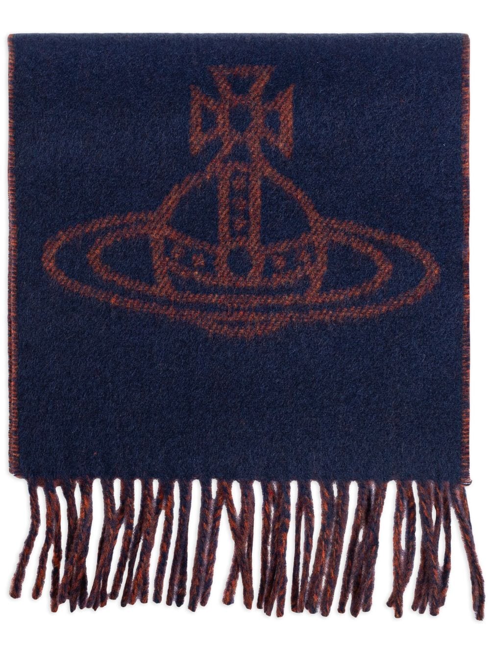 Vivienne Westwood Orb-jacquard scarf - Blue von Vivienne Westwood