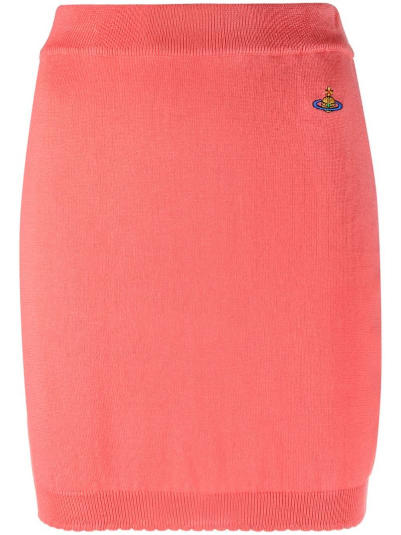 Vivienne Westwood Orb knitted skirt - Pink von Vivienne Westwood