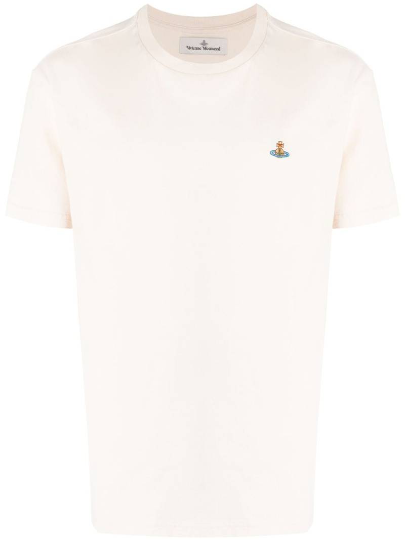 Vivienne Westwood Orb logo-embroidered T-shirt - Neutrals von Vivienne Westwood