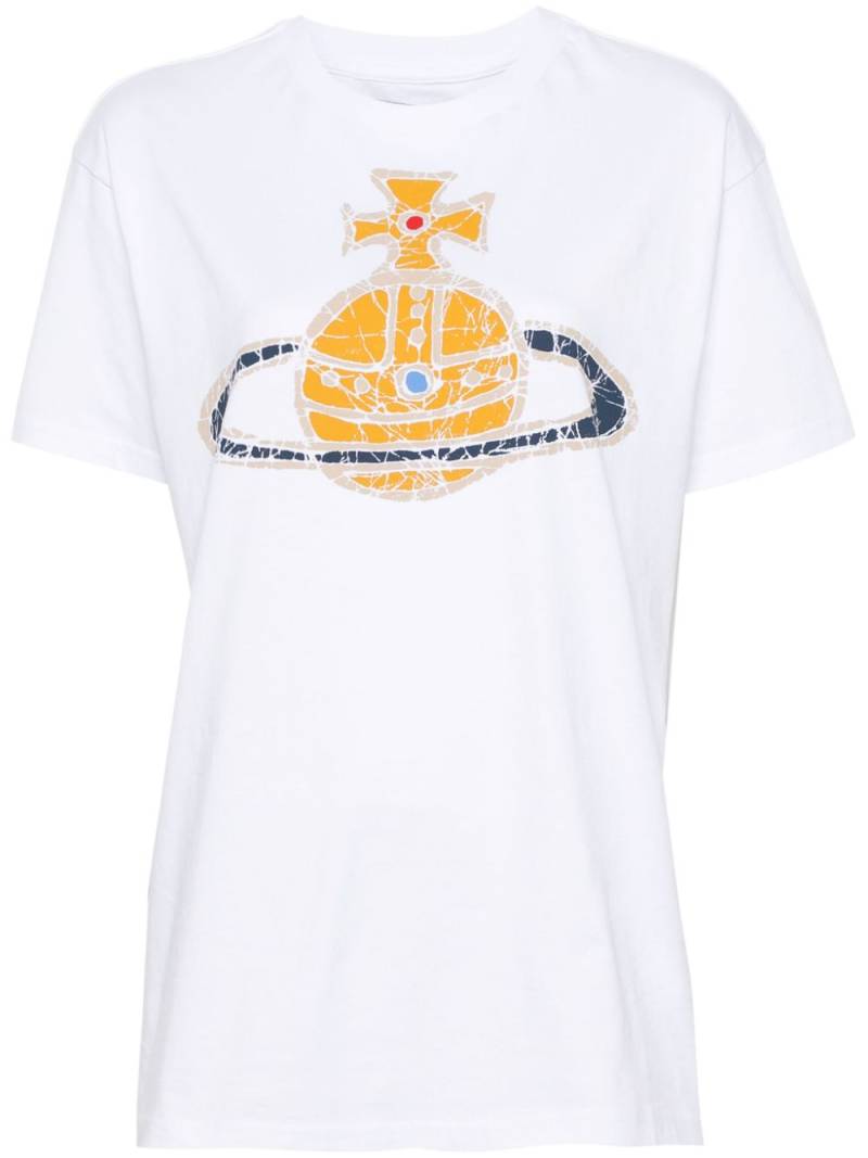 Vivienne Westwood Orb logo-print cotton T-shirt - White von Vivienne Westwood