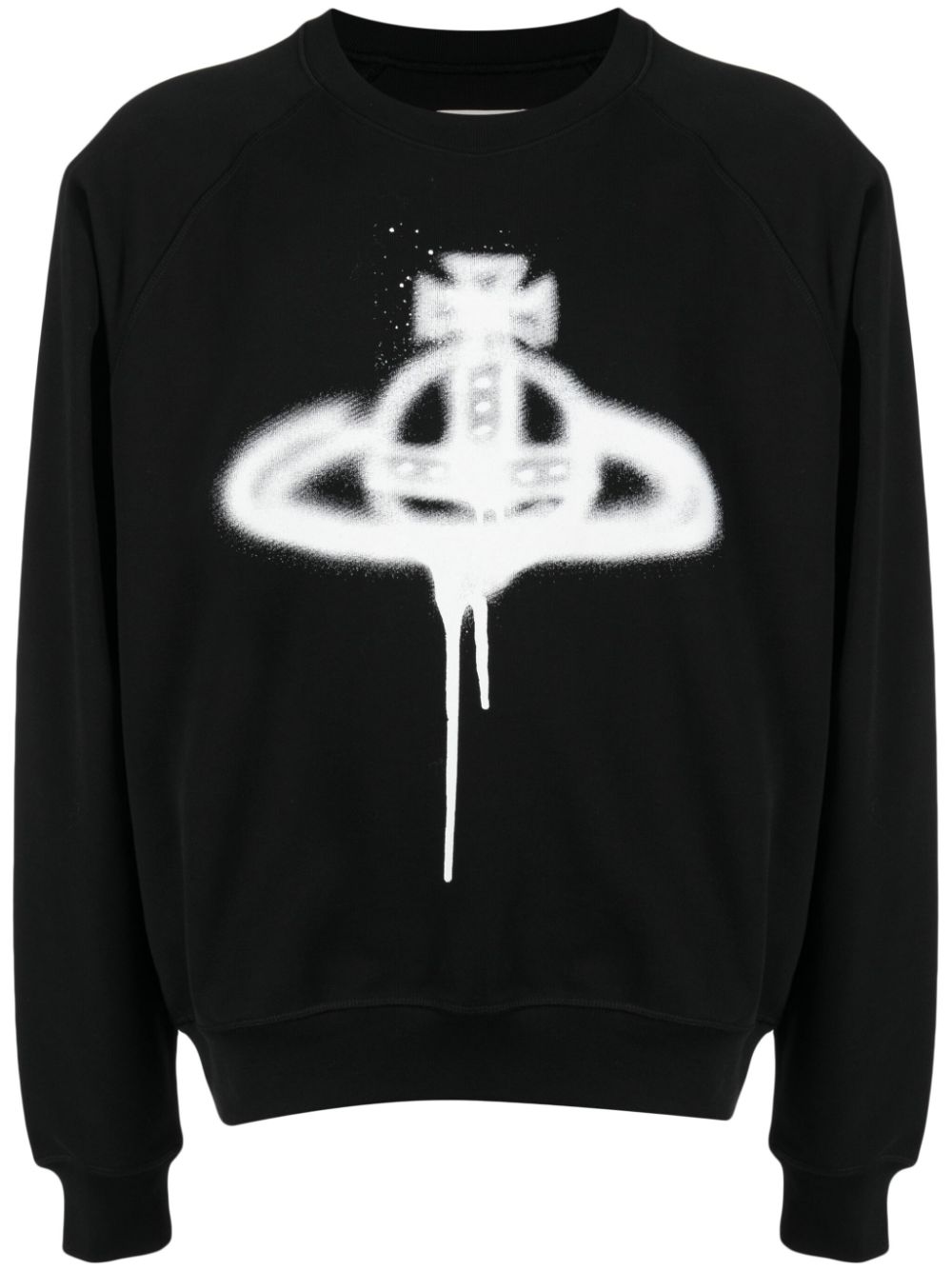 Vivienne Westwood Orb logo-print cotton sweatshirt - Black von Vivienne Westwood