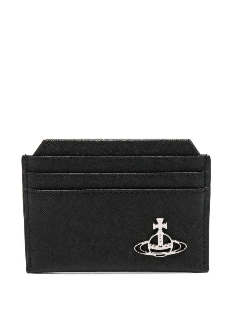 Vivienne Westwood Orb-plaque cardholder - Black von Vivienne Westwood