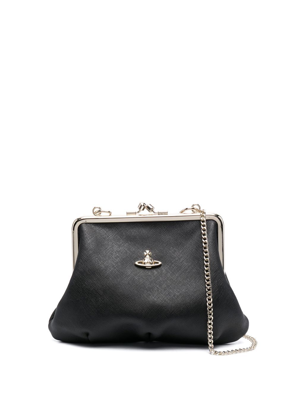 Vivienne Westwood Orb-plaque crossbody bag - Black von Vivienne Westwood