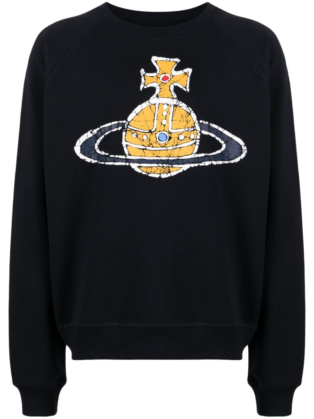 Vivienne Westwood Orb-print cotton sweatshirt - Blue von Vivienne Westwood