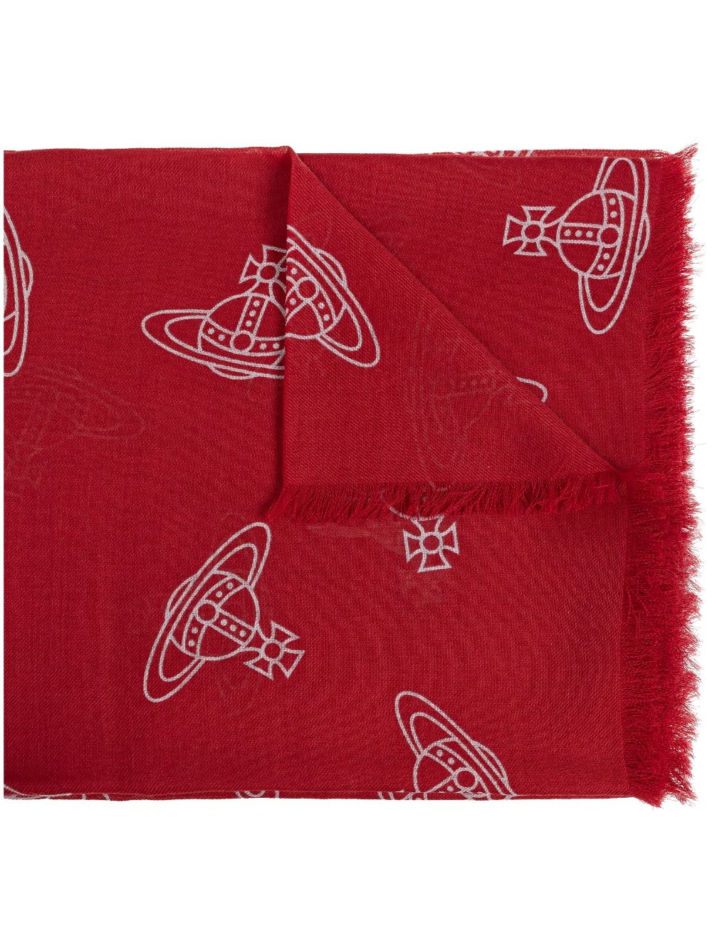 Vivienne Westwood Orb-print scarf - Red von Vivienne Westwood