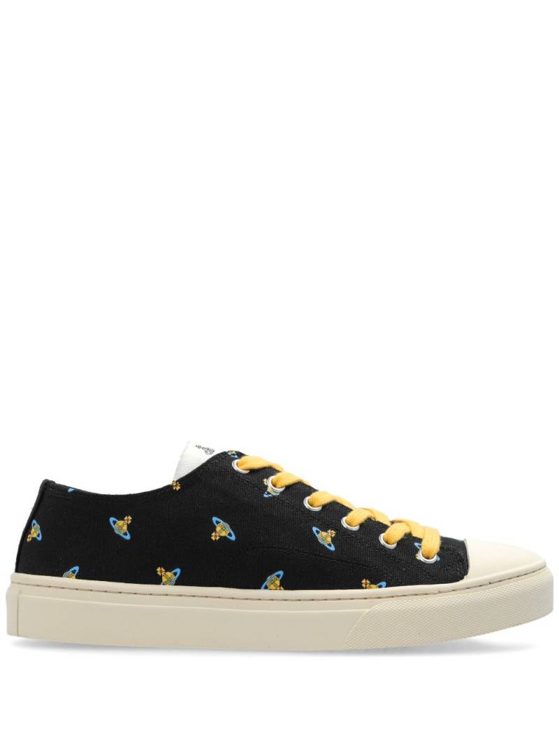 Vivienne Westwood Orb-print sneakers - Black von Vivienne Westwood