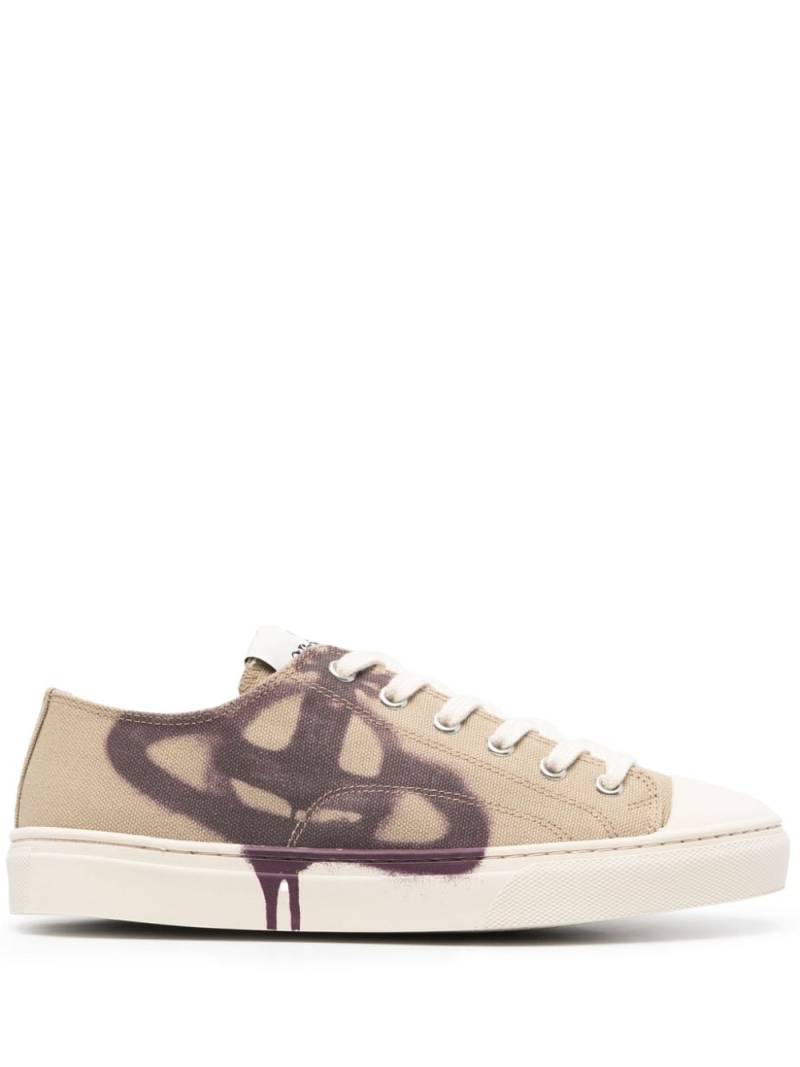 Vivienne Westwood Plimsoll 2.0 canvas sneakers - Neutrals von Vivienne Westwood