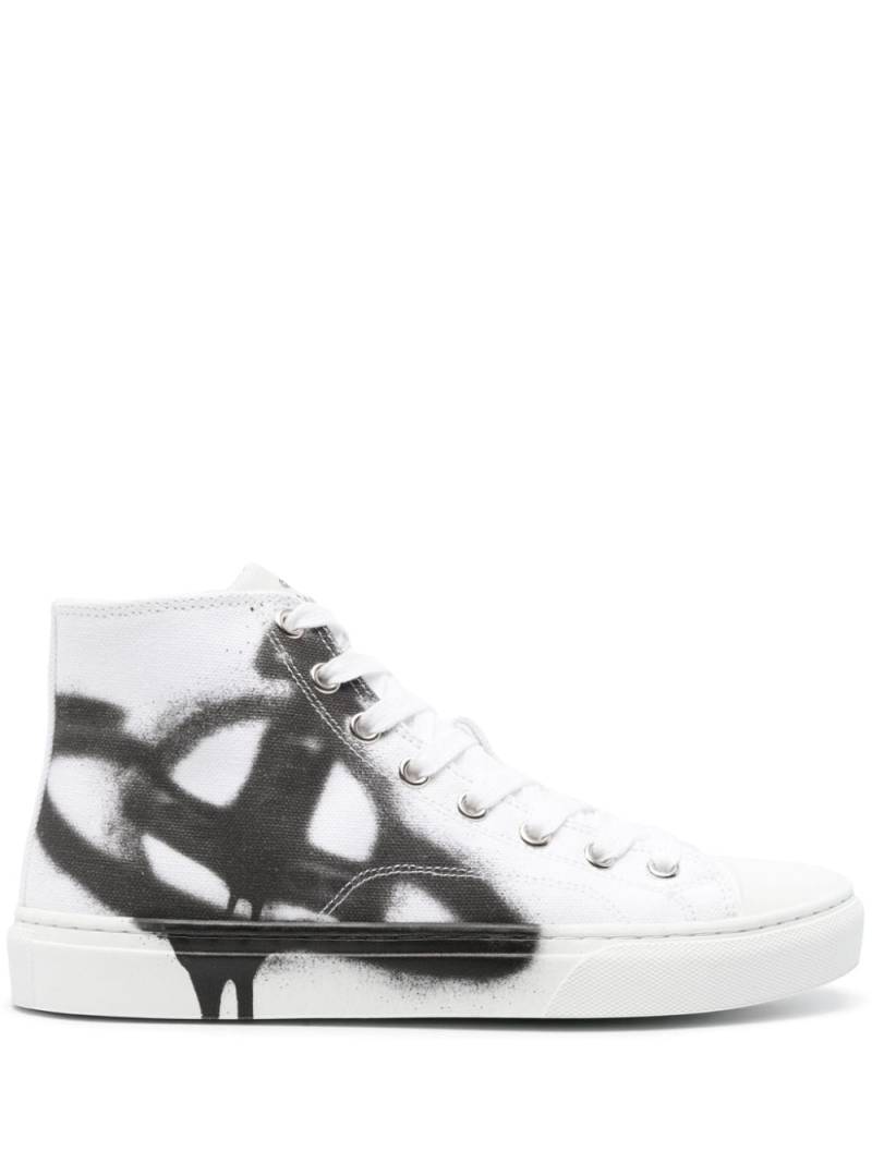 Vivienne Westwood Plimsoll high-top sneakers - White von Vivienne Westwood