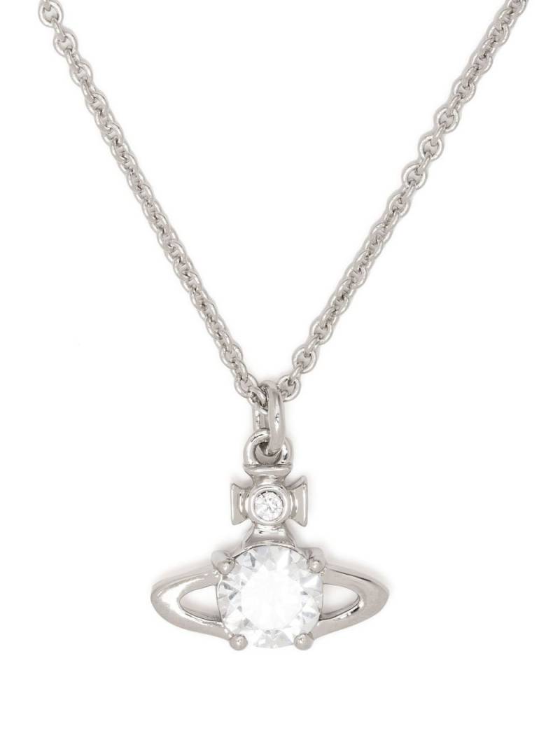 Vivienne Westwood Reina orb pendant necklace - White von Vivienne Westwood