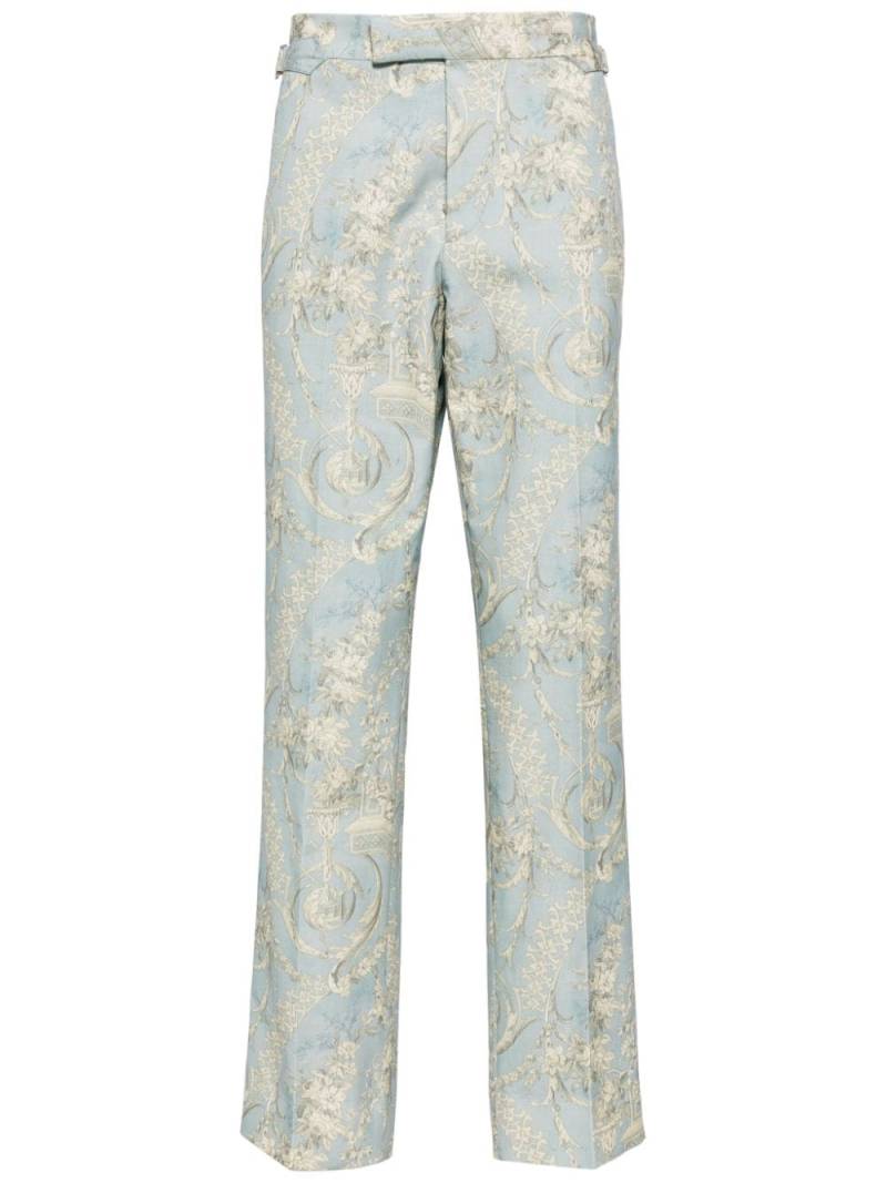 Vivienne Westwood Sang Toile De Jouy-print trousers - Blue von Vivienne Westwood