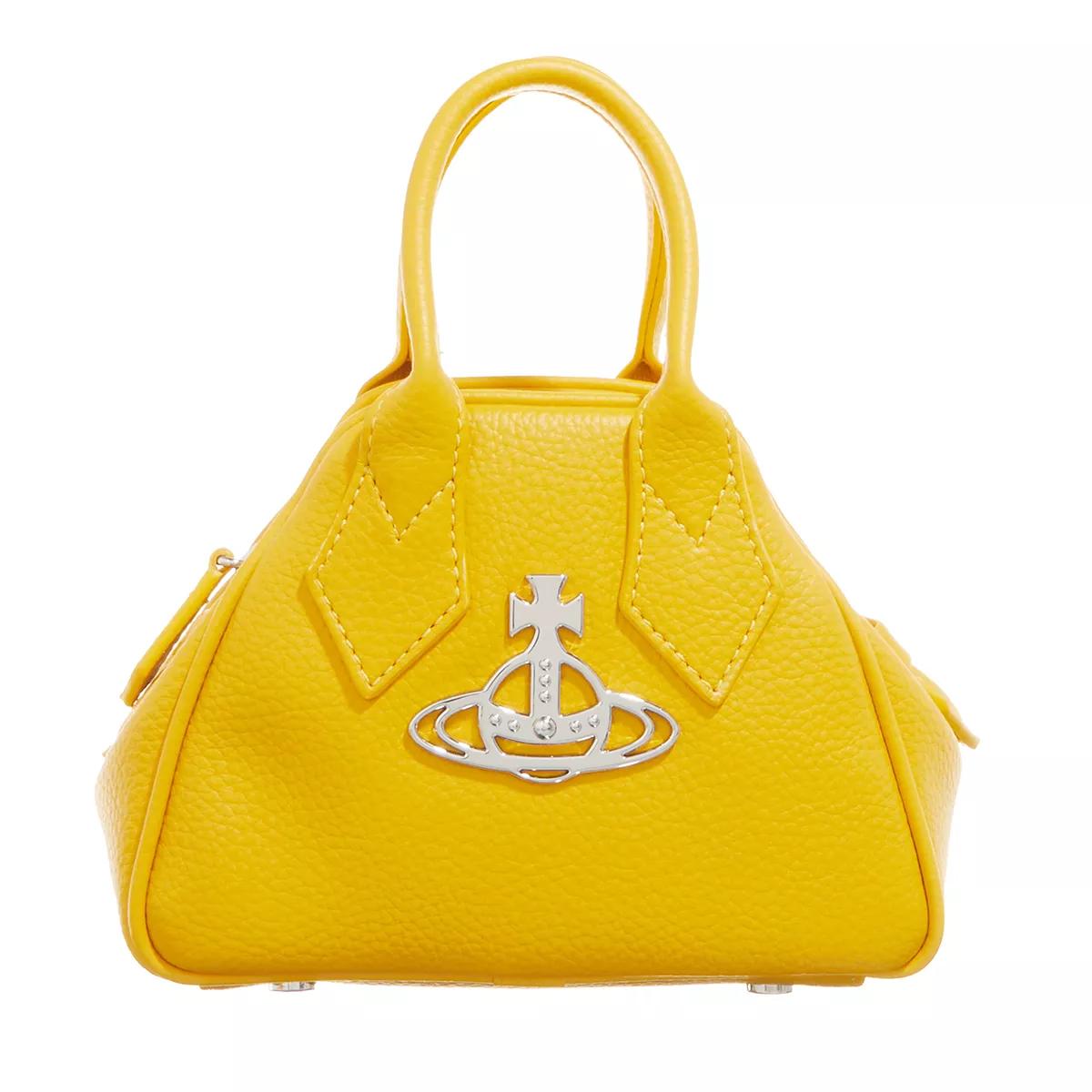 Vivienne Westwood Schultertasche - Re-Vegan Mini Yasmine - Gr. unisize - in Gelb - für Damen von Vivienne Westwood