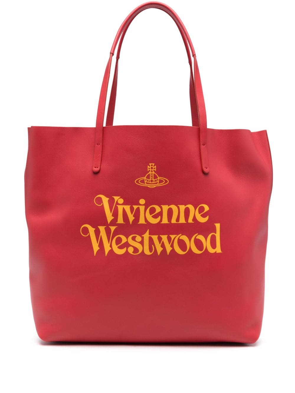 Vivienne Westwood Studio logo-print tote bag - Red von Vivienne Westwood