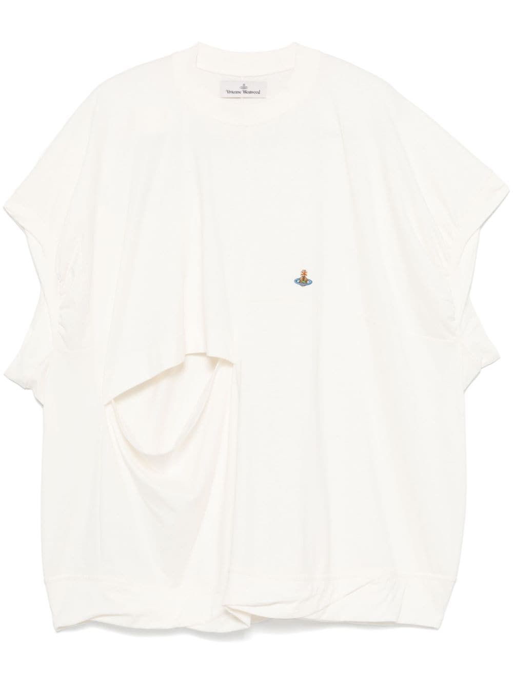 Vivienne Westwood Twisted Sleeveless Dolly T-shirt - White von Vivienne Westwood